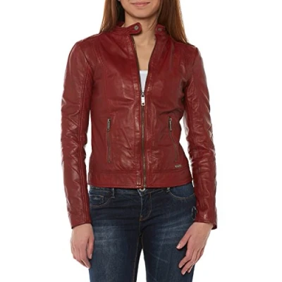 Abbildung von MAZE Damen Lederjacke Marcie Rot XXL
