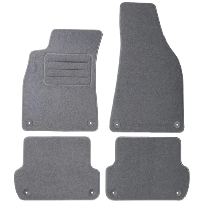 Abbildung von TEXER Textil Fußmatten Passend für Audi A4 B7 8F Bj. 2004 2008 GRAU