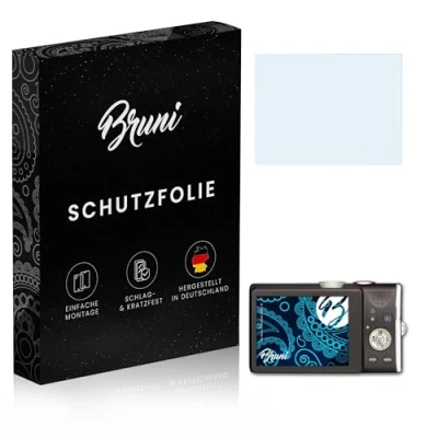Abbildung von Bruni Schutzfolie kompatibel mit Canon PowerShot SX200 IS Folie, glasklare Displayschutzfolie (2X)