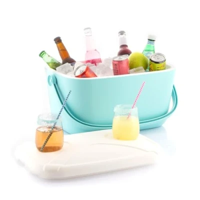 Abbildung von InnovaGoods Tragbarer Kühlschrank, 20 L Kühlbox, türkis