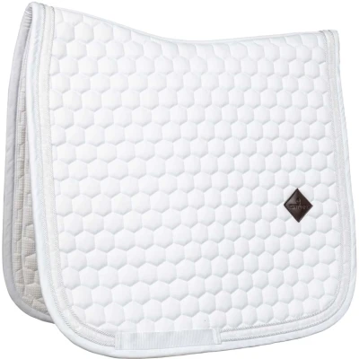 Abbildung von Kentucky Schabracke Glitzer Band Dressur Weiss/Weiss