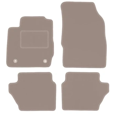 Abbildung von Wielganizator Automatte Passend für Ford Fiesta MK7 Schrägheck 2011 2017 Velours Autozubehör Auto Fußmatten Fußmatte 4 teilig beige
