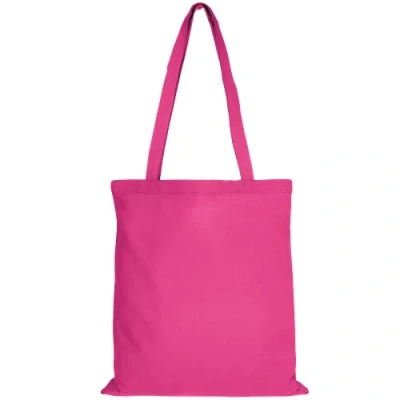 Abbildung von TEXXILLA 10er 25er 100er Pack Baumwolltasche 28 Farben mit Zwei Langen Henkeln 38x42cm Jutebeutel Einkaufstasche unbedruckt, Farbe:pink, Größe:10 Stück