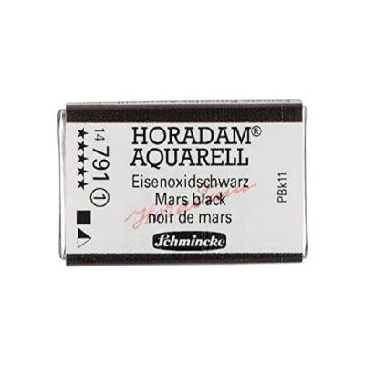 Abbildung von Schmincke HORADAM® AQUARELL feinste Künstler Aquarellfarben, 791 Eisenoxidschwarz, 14 043, 1/1 Näpfchen