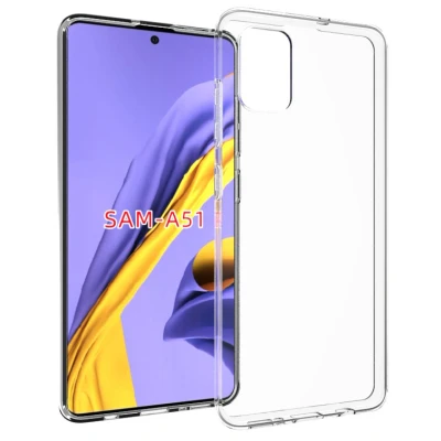 Abbildung von Samsung Galaxy A51 Hülle Silikon Accezz Soft Case/Backcover Handyhülle Transparent