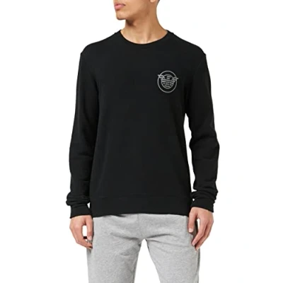 Abbildung von Emporio Armani Underwear Herren Sweater Comfort Stretch Terry Sweatshirt, Black, L