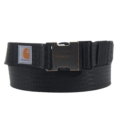 Abbildung von Carhartt Men&#039;s Standard, Casual Belts, Available in Multiple Styles, Colors &amp; Sizes, Rugged Flex Nylon Webbing (Black), Medium