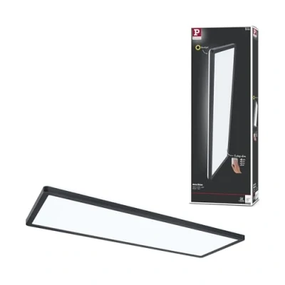 Abbildung von Paulmann 71017 LED Panel Atria Shine 580x200mm 3 Step Dim eckig incl. 1x22 W dimmbar Tageslichtweiß Schwarz Lichtpanel Kunststoff Deckenpanel 4000 K