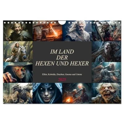 Abbildung von Im Land der Hexen und Hexer (Wandkalender 2025 DIN A4 quer), CALVENDO Monatskalender