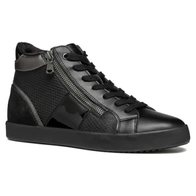 Abbildung von Geox Damen D BLOMIEE F Sneaker, Black, 38 EU