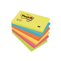 Abbildung von Haftnotizen Post it , ENERGETIC, 76x127mm, 6x100 Blatt 1 Pack