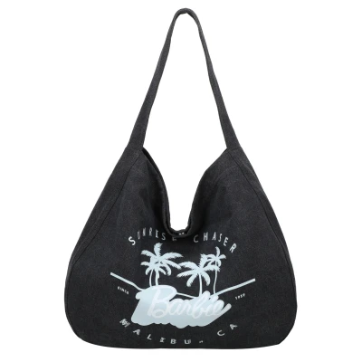 Abbildung von Fritzi aus Preußen Schulter EASY HOBO Malibu Limited Barbie Handtasche, Damen, Größe: One Size, Denim blacky