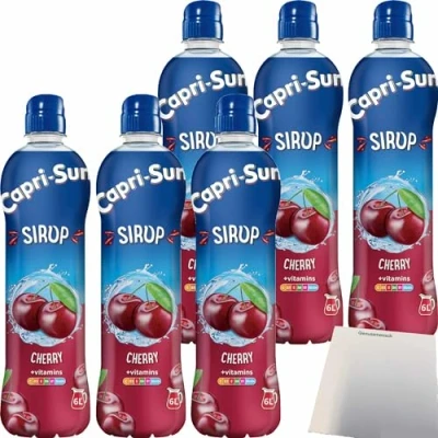 Abbildung von Capri Sun Sirup Kirsche + vitamins 6er Pack (6x600ml Flasche) usy Block
