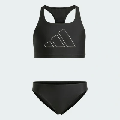 Abbildung von adidas Mädchen Performance Big Bars Bikini Girls, Black/White, 13 14 Years