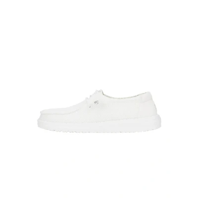 Abbildung von Heydude Wendy Stretch SOX Bootsschuh, Damen, Größe: 41, White Kunststoff/textil
