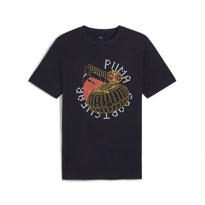 Abbildung von Puma Graphics Execution Tshirt print, Herren, Größe: Large, New navy