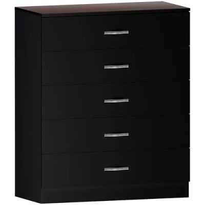 Abbildung von Vida Designs Riano Kommoden &amp; Sideboards, Mitteldichte Holzfaserplatte, Schwarz, Standard