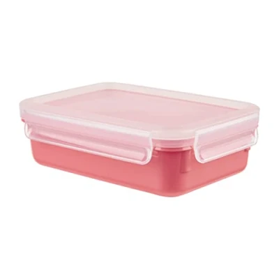 Abbildung von Emsa N10125 Clip &amp; Close Color Edition Frischhaltedose 0,8 Liter 100% auslaufsicher/hygienisch BPA frei spülmaschinen , mikrowellen und gefriergeeignet made in Germany Aqua Blau