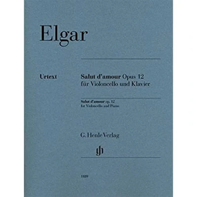 Abbildung von Salut d&#039;amour op. 12 für Violoncello und Klavier: Instrumentation: and Piano (G. Henle Urtext Ausgabe)