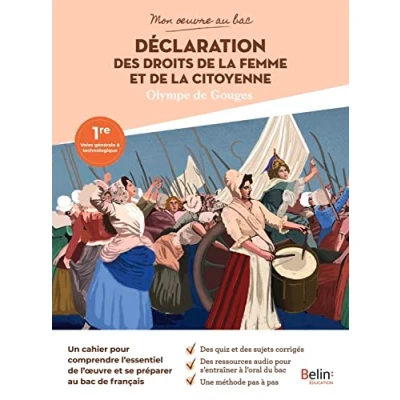 Abbildung von Mon oeuvre au bac Olympe de Gouges, la Déclaration des droits femme et citoyenne