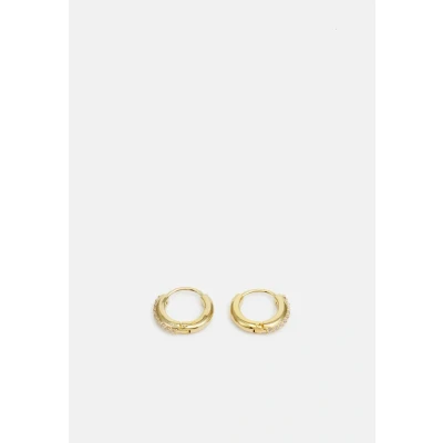 Abbildung von Swarovski Matrix HOOP Ohrringe clear/goldcoloured, Damen, Größe: One Size, Clear/gold coloured