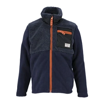 Abbildung von Zigzag Fleecejacke für Kinder, Größe: 152, Navy blazer