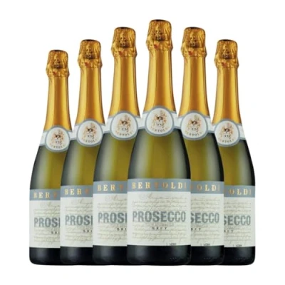 Abbildung von Bertoldi Spumante Glera Brut Prosecco 75 cl Weißer Sekt (Karton mit 6 Flaschen von cl)