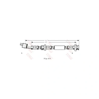 Abbildung von TRW PHD486 Bremsschläuche 504 M10x1 NISSAN: Almera Tino