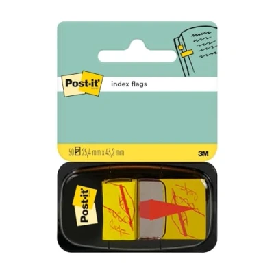 Abbildung von Post it Index Haftstreifen Medium mit Unterschrifts Symbol, 50