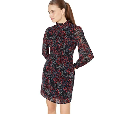 Abbildung von Trendyol Damen Mini A line Regular Dress Kleid, Black, 36