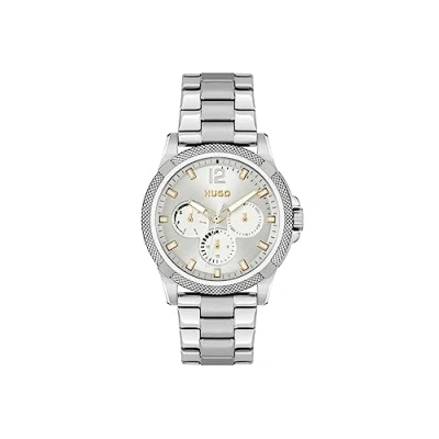 Abbildung von HUGO Impress FOR HER Chronograph silber silberweiss silber, Damen, Größe: One Size,