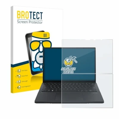 Abbildung von BROTECT Entspiegelungs Schutzglas für ASUS ZenBook Duo OLED 2024 UX8406 Schutz Folie Panzerfolie Glas Matt [Extrem Kratzfest 9H, Anti Reflex]