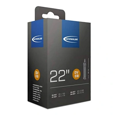 Abbildung von Schwalbe Fahrradschlauch DV8B 40/54 457 EK 40 mm, Schwarz, 22 x 1.50 1.75&quot; DV