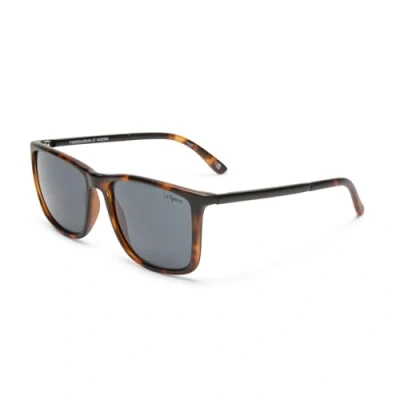 Abbildung von Le Specs TWEEDLEDUM BROWN Sonnenbrille Damen Herren Rechteckige Rahmenform mit hohem UV Schutz LSP1402184