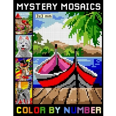 Abbildung von Mystery Mosaics Color by Number: Adult Pixel Art Coloring Book Quest for Stress Relief &amp; Relaxation (Squares Mosaic Number)