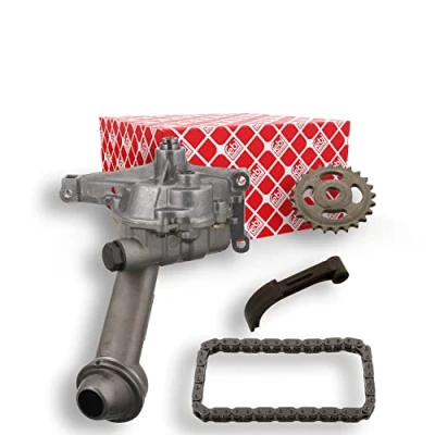 Abbildung von FEBI BILSTEIN 34025 Ölpumpe mit Ölpumpenkette, Gleitschiene Zahnrad MERCEDES BENZ: Sprinter 2 T Kastenwagen, 3 Kastenwagen