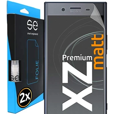 Abbildung von smart engineered [2 Stück] Entspiegelte 3D Schutzfolien kompatibel mit Sony Xperia XZ Premium, hüllenfreundliche matte Displayschutz Folie, Schutz vor Schmutz und Kratzern, kein Schutzglas