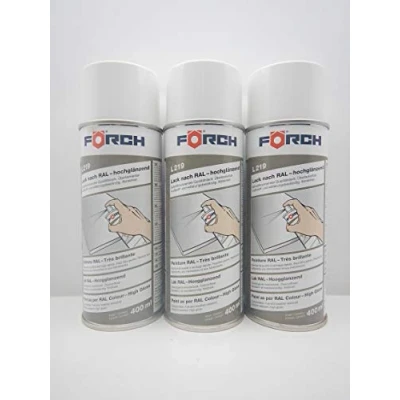 Abbildung von FORCH VERKEHRSWEISS Weiss RAL 9016 Lack LACKSPRAY Spray SPRAYDOSE 400ML (1)