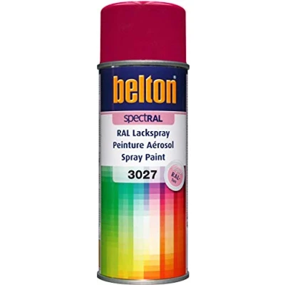 Abbildung von belton spectRAL Lackspray RAL 3027 himbeerrot, glänzend, 400 ml Profi Qualität