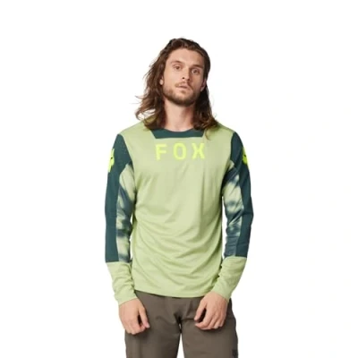 Abbildung von Fox Racing Herren Defend Langarm Trikot Hemd, Hellgrün, Large