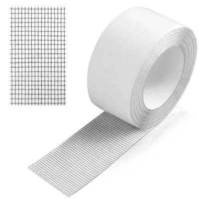 Abbildung von AiQInu Fliegengitter Reparatur Klebeband 5cm x 5 m,Moskitonetz,Fliegengitter Insektennetz Reparaturset,Selbstklebender Insektenschutz Schwarz