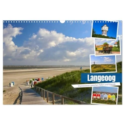 Abbildung von Langeoog 2025. Impressionen zwischen Hafen und Ostende (Wandkalender 2025 DIN A3 quer), CALVENDO Monatskalender