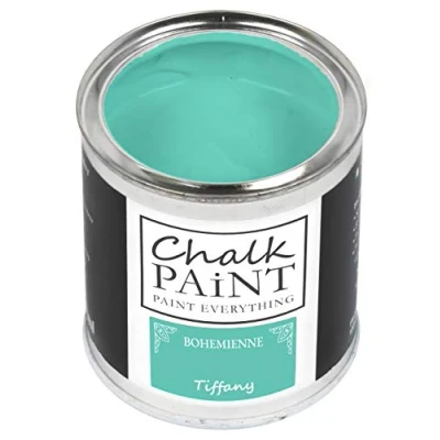 Abbildung von Chalk Paint Everything® Tiffany Kreidefarbe Wasserbasis für Alle Oberflächen einfach zu verarbeiten ohne schlechten Geruch Extra Matt (250 ml)