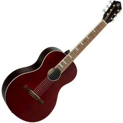 Abbildung von Ortega Guitars Parlor Body Konzertgitarre Ranger Series Inklusive Gigbag Fichte, Mahagoni, Rot (RRA SRT)