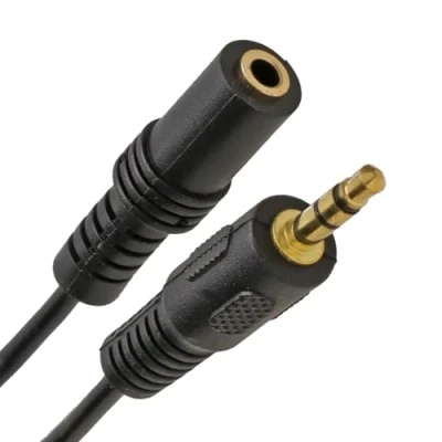Abbildung von 3,5 mm Stereo Klinkenstecker Zum Buchse Kopfhörer Verlängerung Vergoldeten Kabel 3 m [3 Meter/3m]
