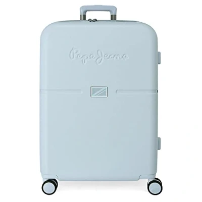 Abbildung von Pepe Jeans Accent Medium Koffer Blau 48x70x28 cm Starres ABS Integrierter TSA Verschluss 79L 4,32 kg 4 Doppelräder