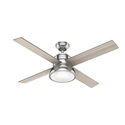 Abbildung von Hunter Loki Ventilator eiche hellgrau/natur/nickel