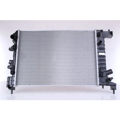 Abbildung von NISSENS 61678 Kühler, Motorkühlung Aluminium 550 396 17 Kühlrippen gelötet