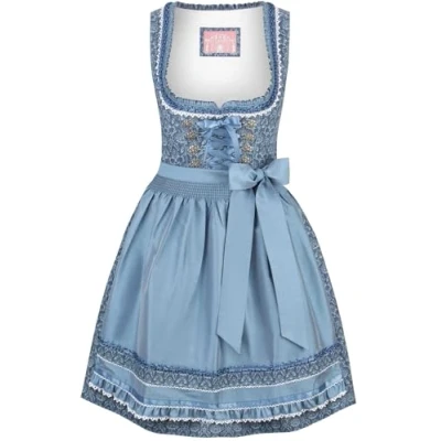 Abbildung von Wiesnwuid Damen Ruby Mini Dirndl, blau, 40