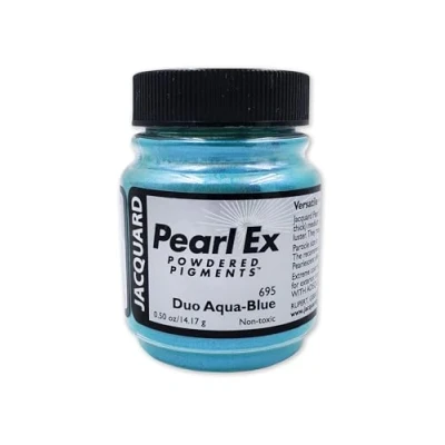 Abbildung von Jacquard Pearl Ex Pigment by, Creates Metallic or Pearlescent Effect, .5 Ounce Jar, Duo Aqua Blue